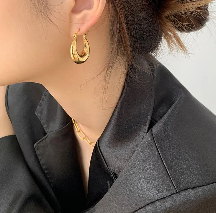 Luxe Gold Hoop Earrings