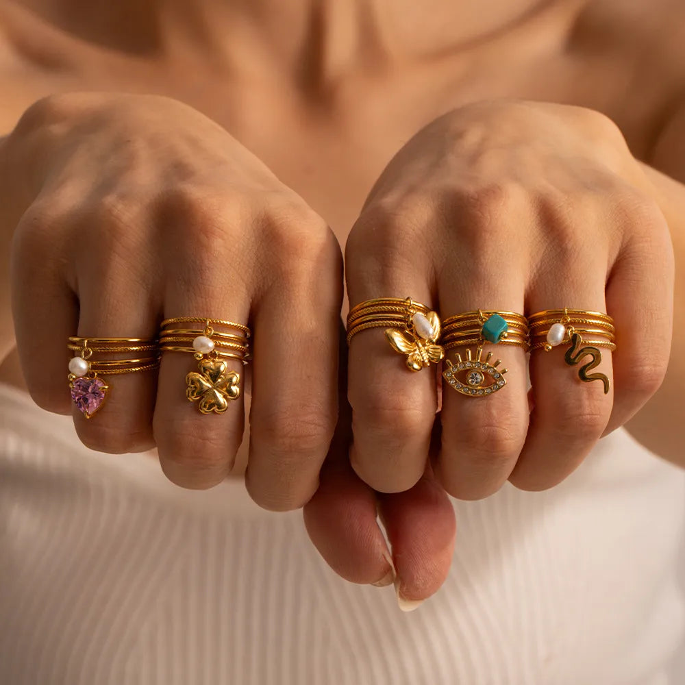 Celestial Charm Ring Set